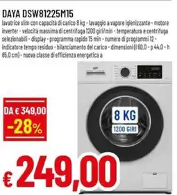 A&O DAYA DSW81225M15 offerta