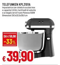 A&O Telefunken KPL3101A offerta