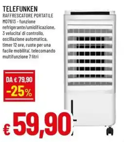 A&O TELEFUNKEN Raffrescatore portatile M07613 offerta