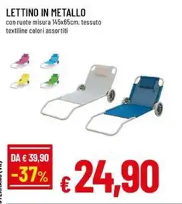 A&O Lettino in metallo offerta