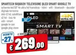 A&O SMARTECH 500G02V Televisore QLED SMART GOOGLE TV offerta