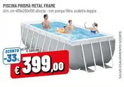 A&O Piscina prisma metal frame offerta