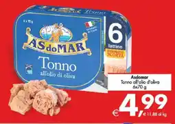 Deco Supermercati Asdomar Tonno all'olio d'oliva offerta