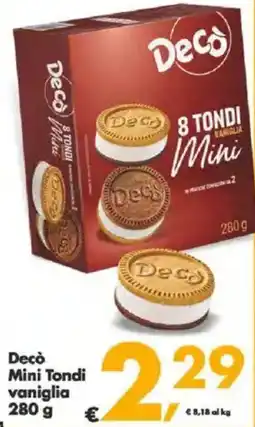 Deco Supermercati Mini Tondi vaniglia offerta