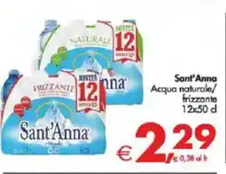 Deco Supermercati Sant'Anna Acqua naturale/ frizzante offerta