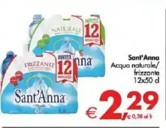 Deco Supermercati Sant'Anna Acqua naturale/ frizzante offerta