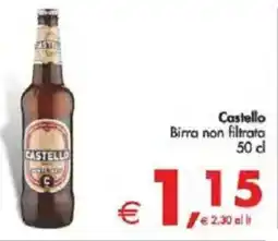 Deco Supermercati Castello Birra non filtrata offerta