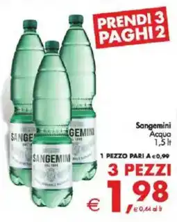 Deco Supermercati Sangemini Acqua offerta