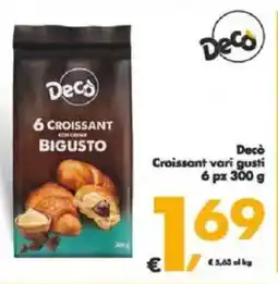 Deco Supermercati Decò Croissant vari gusti offerta