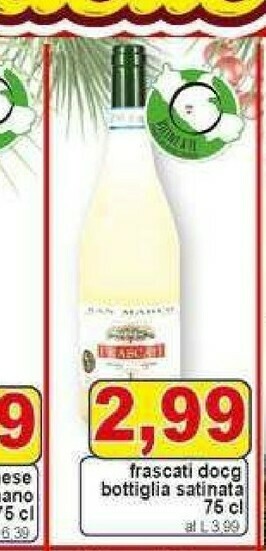 Pewex Frascati docg bottiglia satinata 75 cl offerta