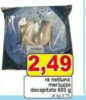 Pewex Re nettuno merluzzo decapitato offerta