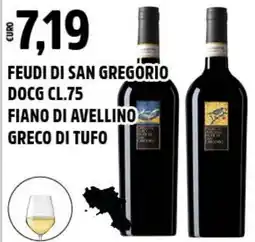 Big Food Feudi di san gregorio docg fiano di avellino greco di tufo offerta