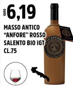 Big Food Masso antico "anfore" rosso salento bio IGT offerta