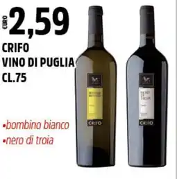 Big Food Crifo vino di puglia offerta