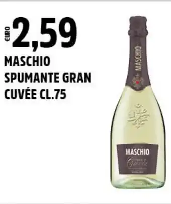Big Food Maschio spumante gran cuvée offerta