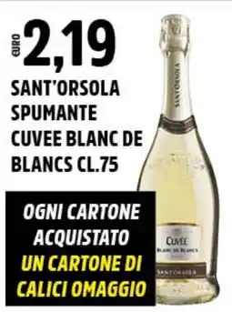 Big Food Sant'orsola spumante cuvee blanc de blancs offerta