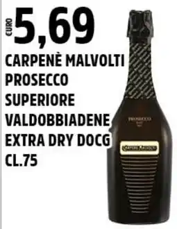 Big Food Carpenè malvolti prosecco superiore valdobbiadene extra dry DOCG offerta
