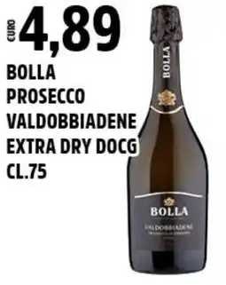 Big Food Bolla prosecco valdobbiadene extra dry DOCG offerta