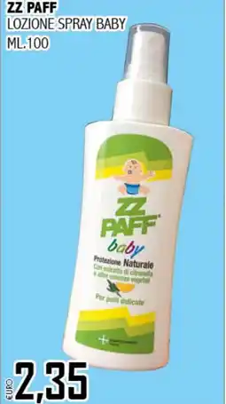 Big Food ZZ PAFF Lozione spray baby offerta