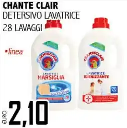 Big Food Chante clair detersivo lavatrice offerta
