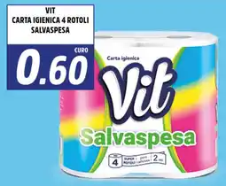 Big Food Vit carta igienica 4 rotoli salvaspesa offerta