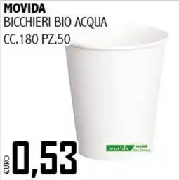 Big Food Movida bicchieri bio acqua offerta