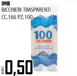 Big Food IMB Bicchieri trasparenti offerta
