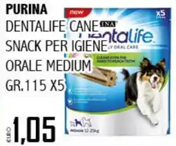 Big Food Purina dentalife cane snack per igiene orale medium offerta