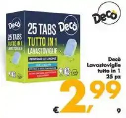 Deco Supermercati Decò Lavastoviglie tutto in 1 25 pz offerta