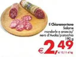 Deco Supermercati Il Chiaramontano Salame mandorle e arancia/ nero d'Avola/pistacchio offerta