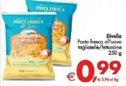 Deco Supermercati Divella Pasta fresca all'uovo tagliatelle/fettuccine offerta