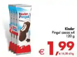 Deco Supermercati Kinder Pingui cacao offerta