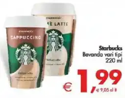 Deco Supermercati Starbucks Bevanda vari tipi offerta