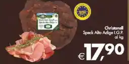 Deco Supermercati Christanell Speck Alto Adige I.G.P. offerta