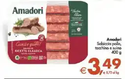Deco Supermercati Amadori Salsiccia pollo, tacchino e suino offerta