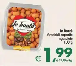Deco Supermercati Le Bontà Arachidi saporite sgusciate offerta