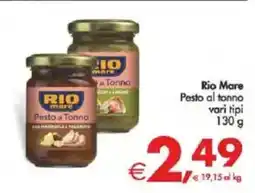 Deco Supermercati Rio Mare Pesto al tonno vari tipi offerta