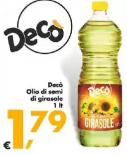 Deco Supermercati Decò Olio di semi di girasole offerta