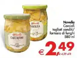 Deco Supermercati Novella Carciofi tagliati conditi/ fantasia di funghi offerta