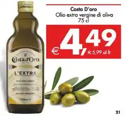 Deco Supermercati Costa D'oro Olio extra vergine di oliva offerta