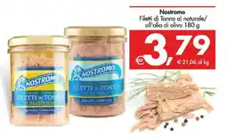 Deco Supermercati Nostromo Filetti di Tonno al naturale/ all'olio di oliva offerta