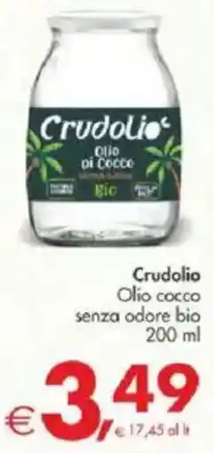 Deco Supermercati Crudolio Olio cocco senza odore bio offerta