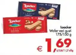 Deco Supermercati Loacker Wafer vari gusti offerta