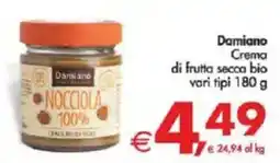 Deco Supermercati Damiano Crema di frutta secca bio vari tipi offerta