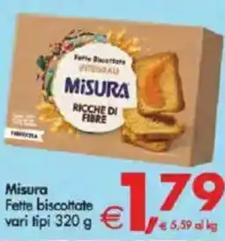 Deco Supermercati Misura Fette biscottate vari tipi offerta