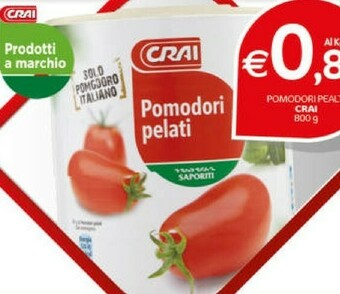 Crai Pomodori pelati offerta