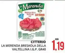 Mazzeo Giocattoli CITTERIO la merenda bresaola della valtellina i.g.p. offerta