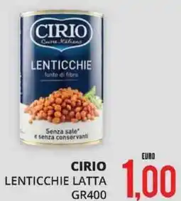 Mazzeo Giocattoli CIRIO Lenticchie latta offerta