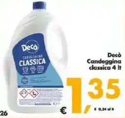 Deco Supermercati Decò Candeggina classica offerta
