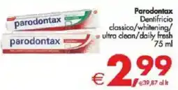 Deco Supermercati Parodontax Dentifricio classico/whitening/ ultra clean/daily fresh offerta